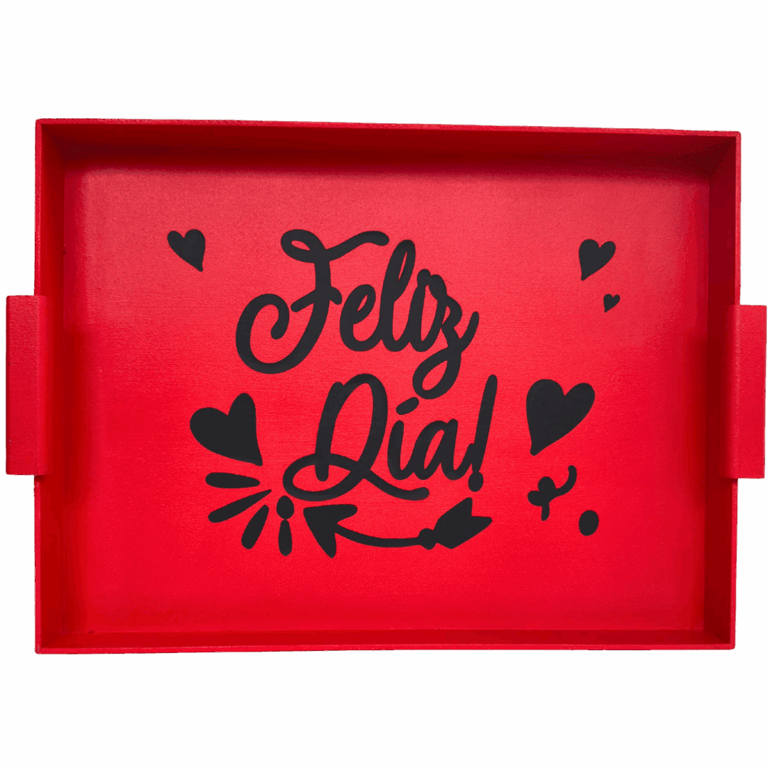 Feliz día corazones (roja)
