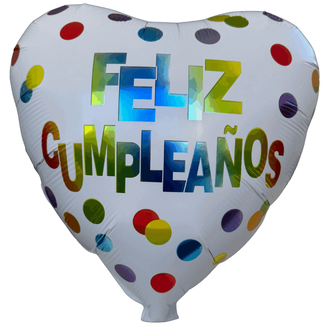 Globo Corazon Confetti