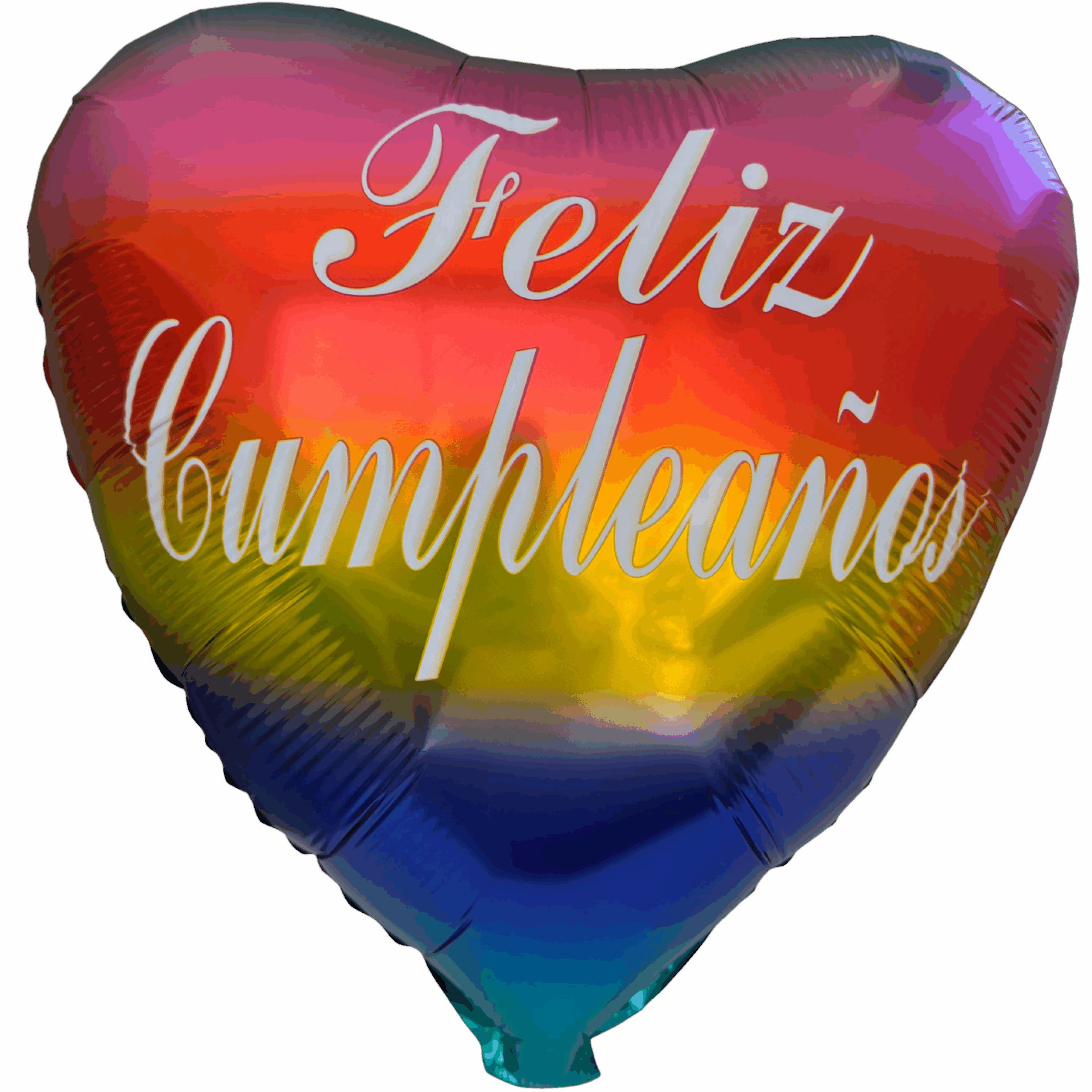 Globo corazón multicolor
