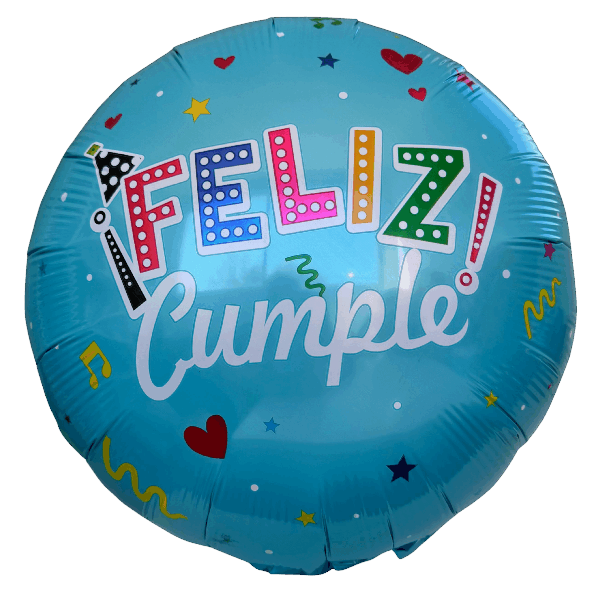 Globo cumple celeste
