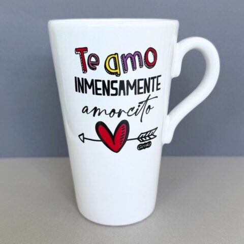Te amo inmensamente amorcito (Taza alta)