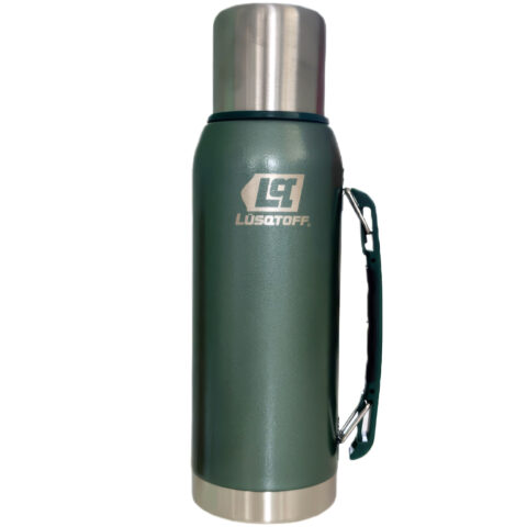 Termo verde de Acero Inoxidable 1 L con Manija