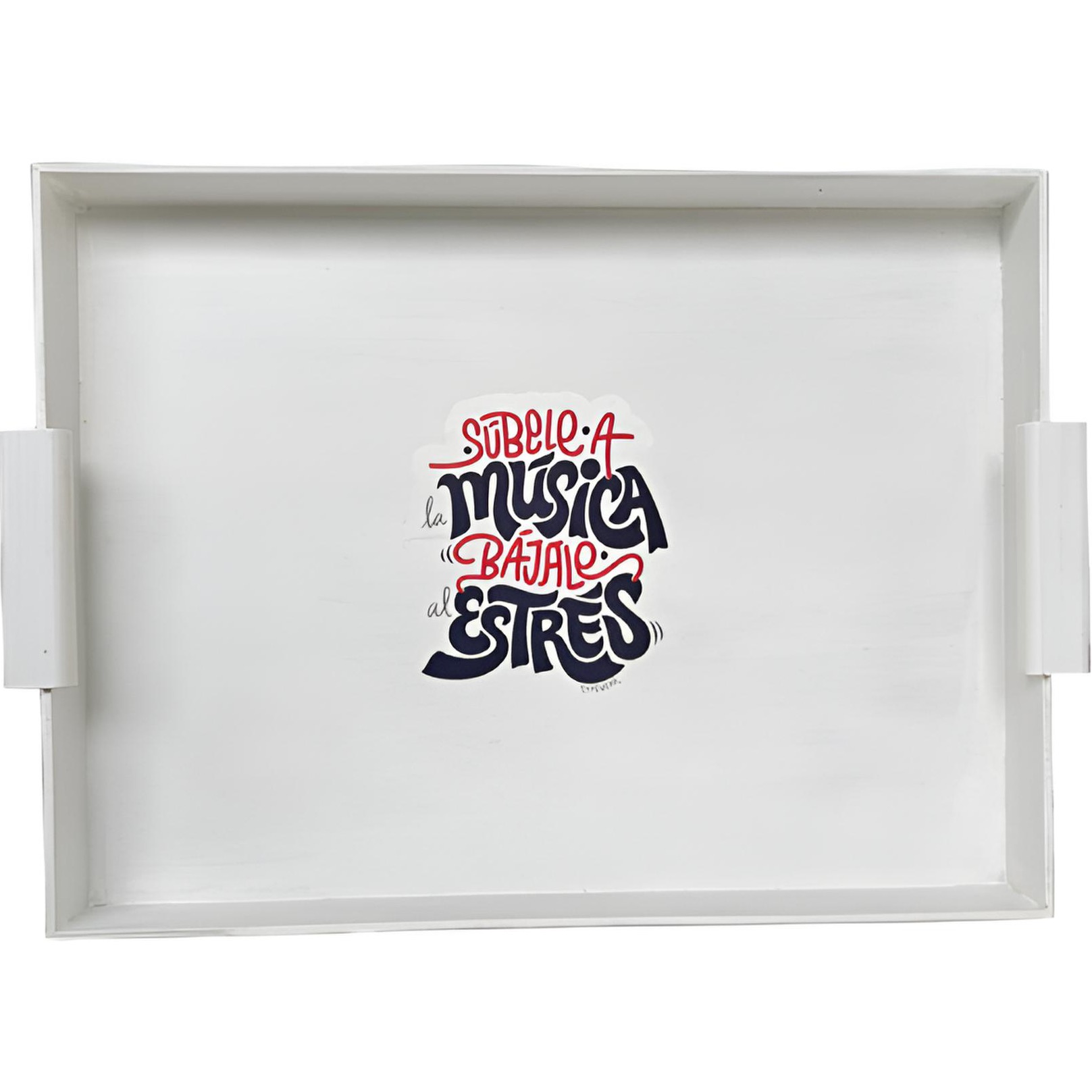 Subele a la música, bájale al estrés (blanca)