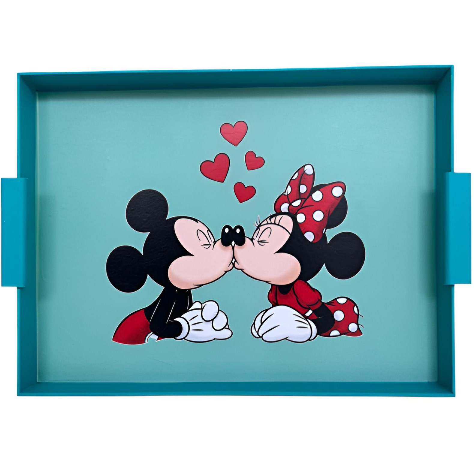 Mickey y Minnie beso (aqua)