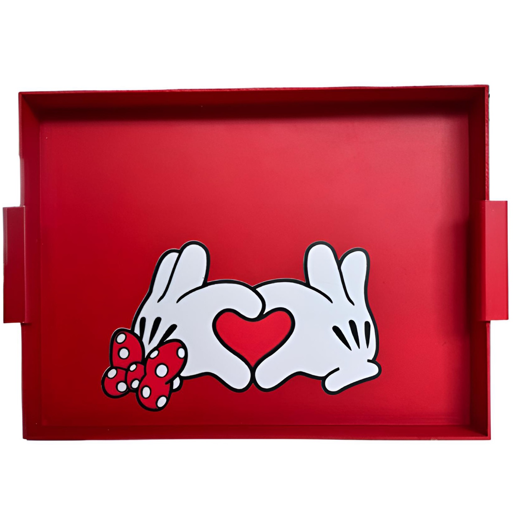 Mickey y Minnie corazón (roja)