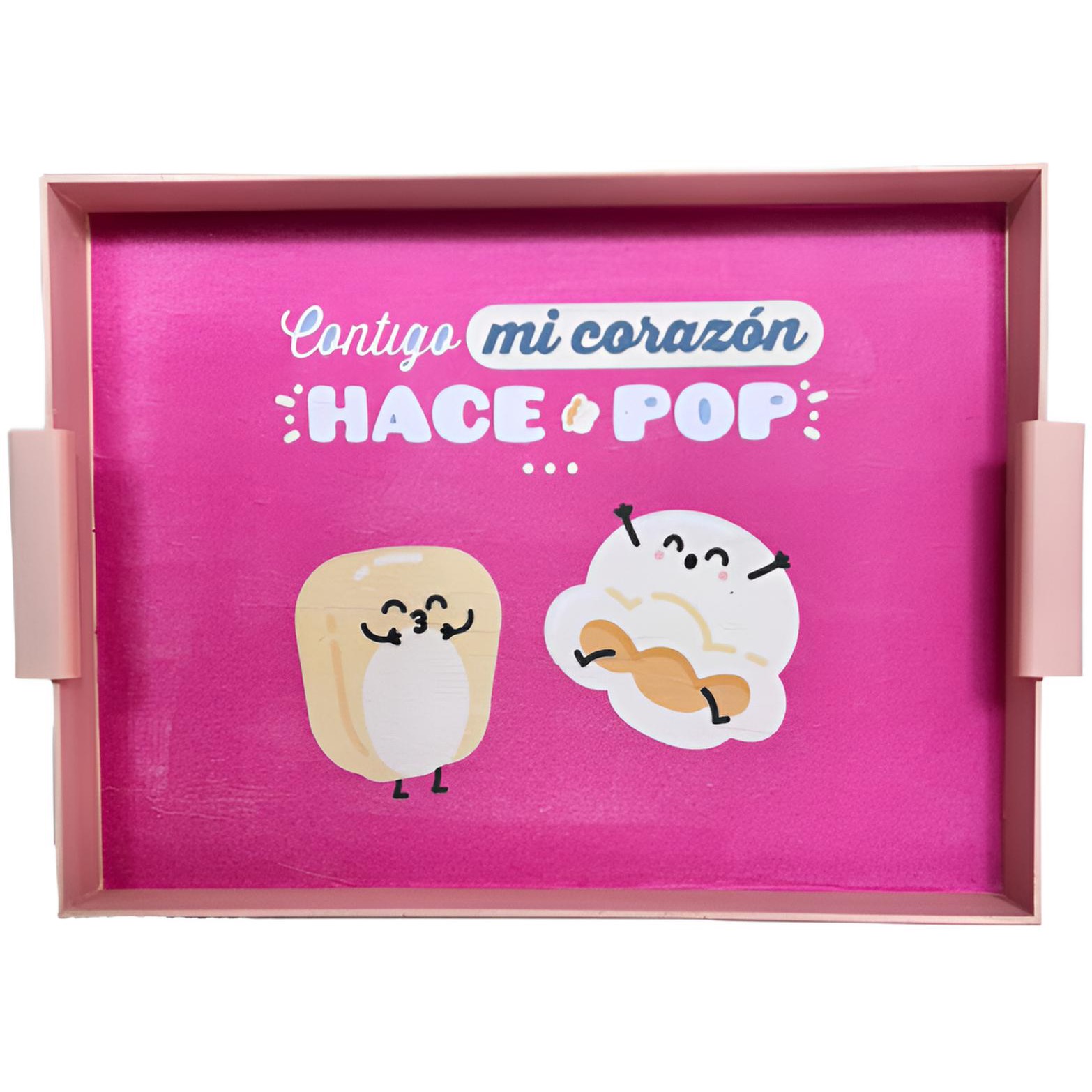 Contigo mi corazón hace POP (rosa)